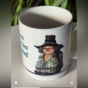 👛 (ANY 4/$20) LEANIN' TREE MUG:"I'm Always At My Very Best In The Morning"